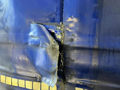 HGV trailer curtian repair