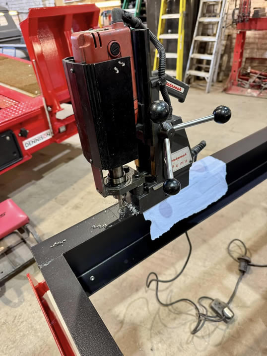 Trailerman. Mag drilled fixing holes