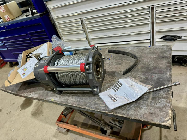 Trailerman. Strip down and start the build back up & fitment of heavy winch