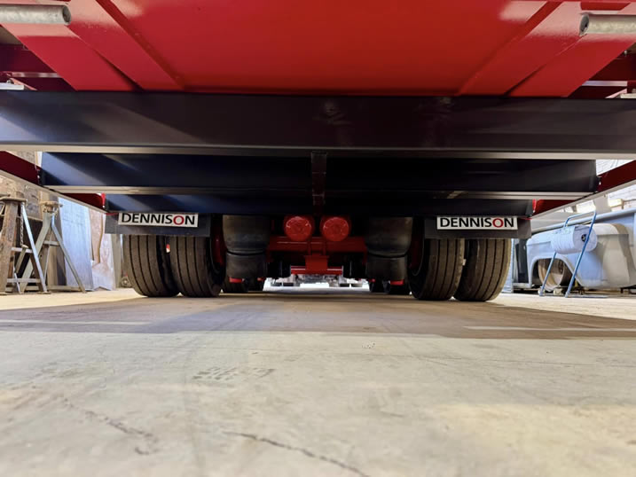 Trailerman. ramp carrier very discreet on this new Dennison Trailers low loader