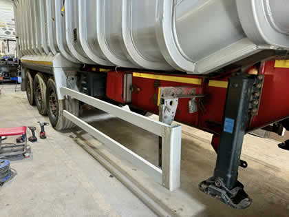 HGV trailer fabricate siderails
